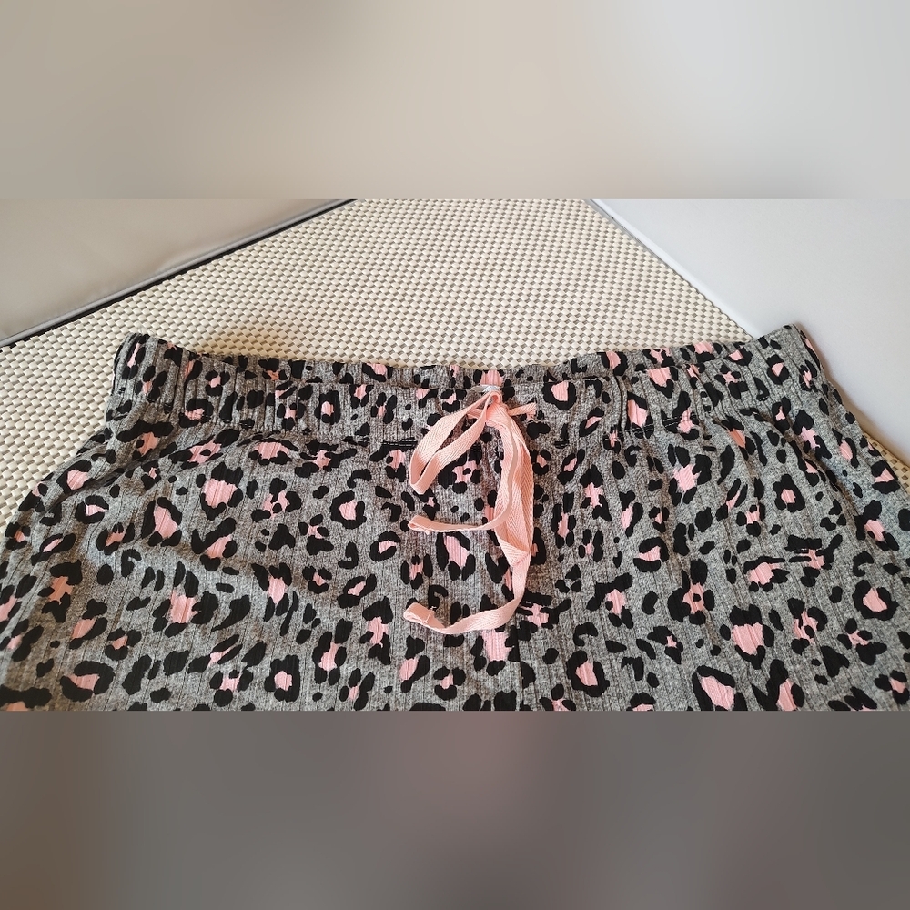 Joyspun Women’s Size L (12-14) Ribbed Top and Pants Pajama Set Sleep Wear Lounge - Picture 4 of 5